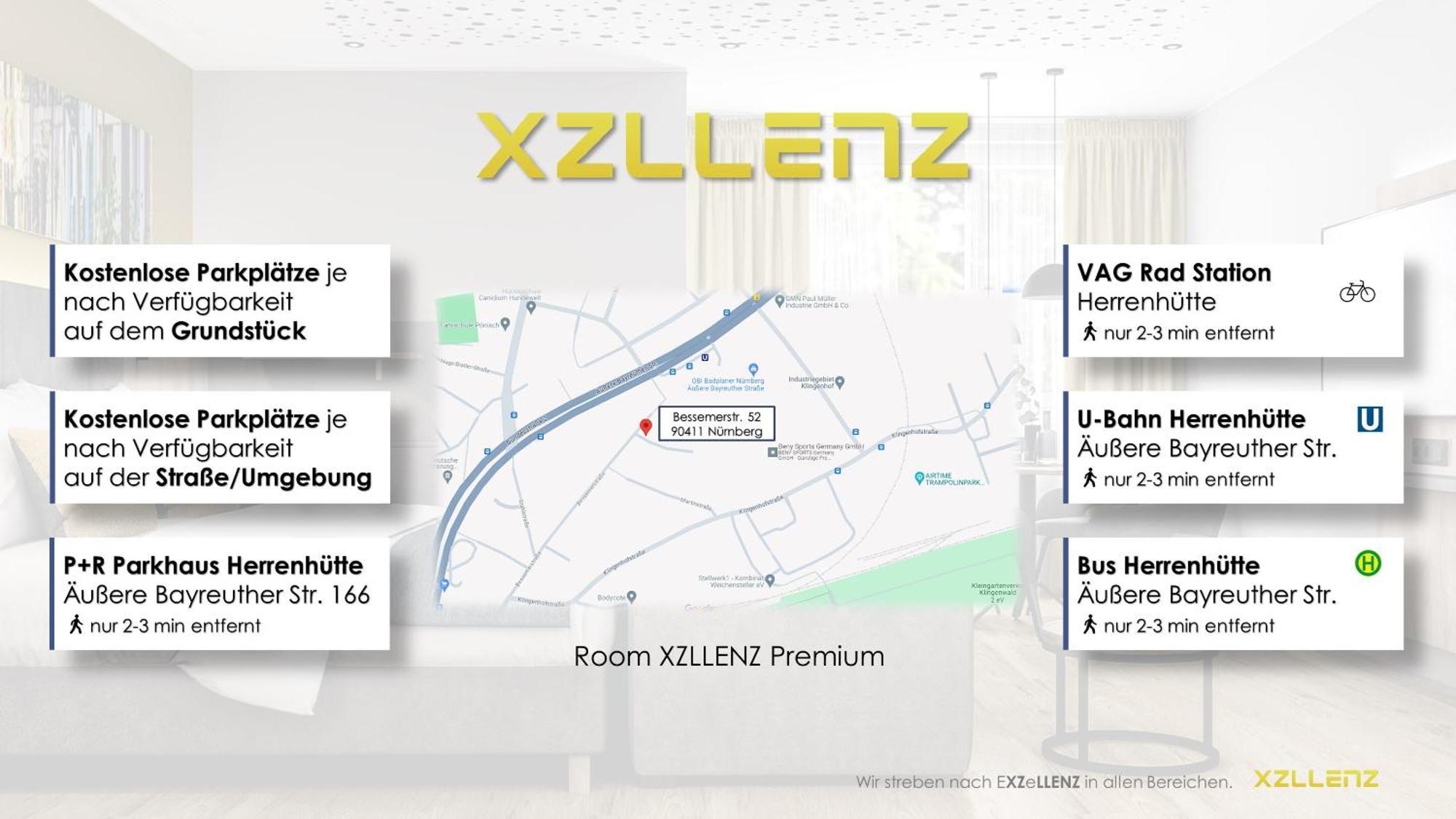 Xzllenz Traum Studio-Apartment, Frei-Parken, U-Bahn, Kueche Nürnberg Eksteriør billede