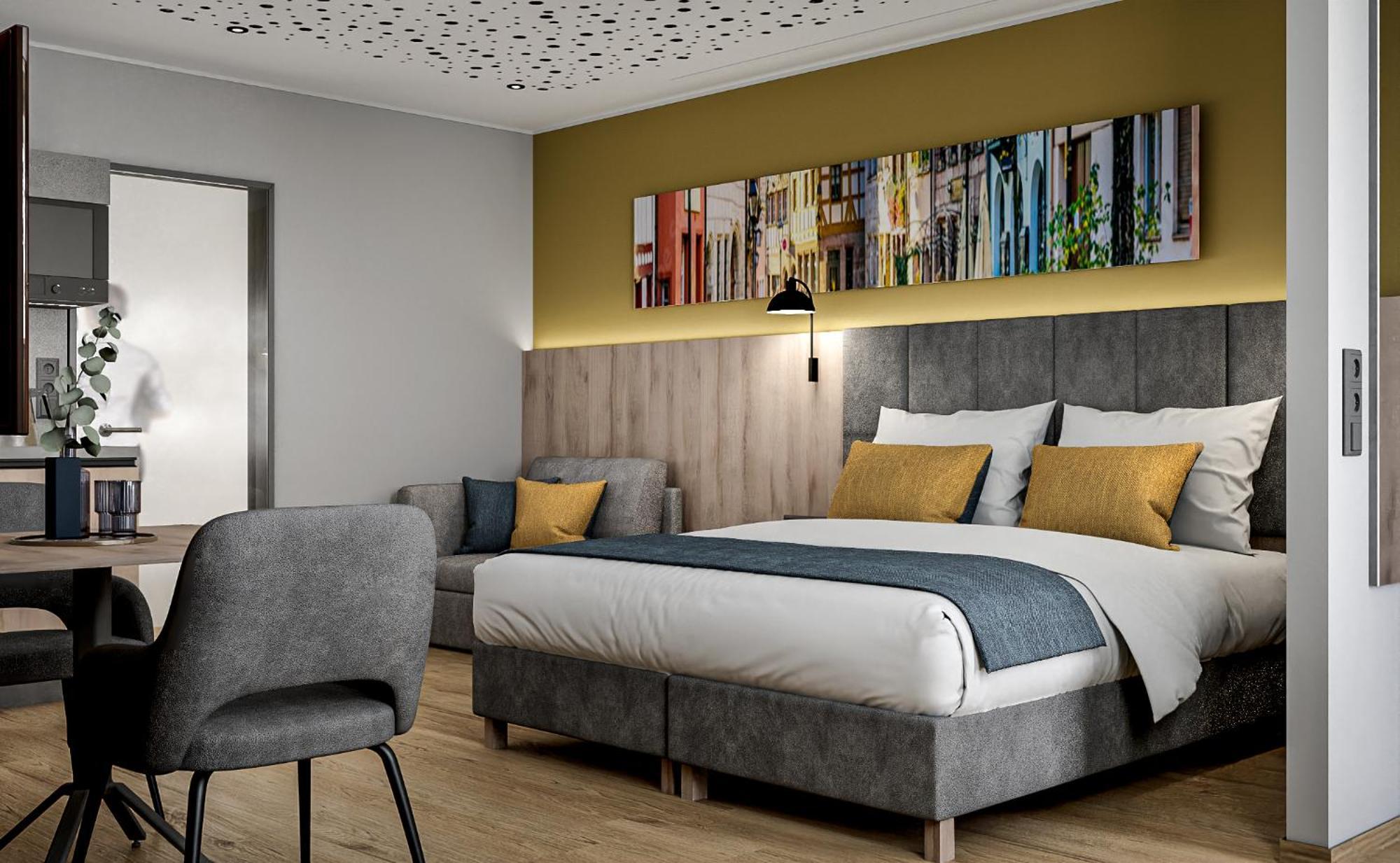 Xzllenz Traum Studio-Apartment, Frei-Parken, U-Bahn, Kueche Nürnberg Værelse billede