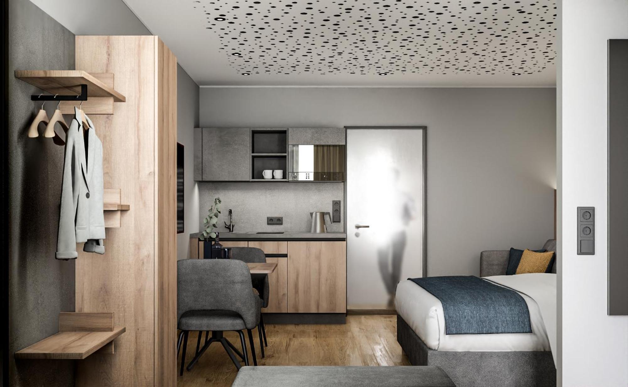 Xzllenz Traum Studio-Apartment, Frei-Parken, U-Bahn, Kueche Nürnberg Værelse billede