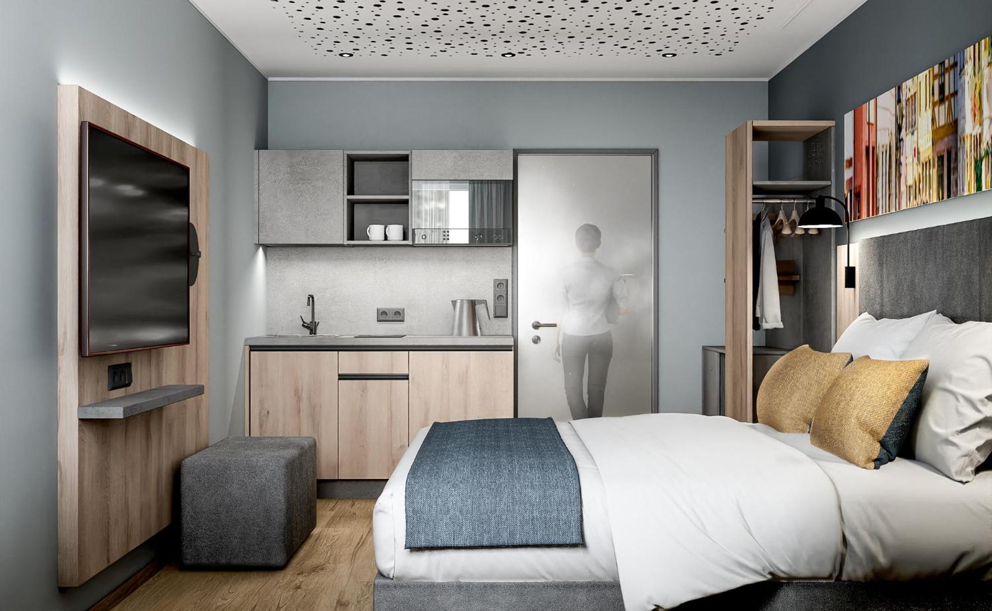 Xzllenz Traum Studio-Apartment, Frei-Parken, U-Bahn, Kueche Nürnberg Værelse billede